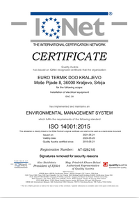 ISO 14001:2015 (IQNET)